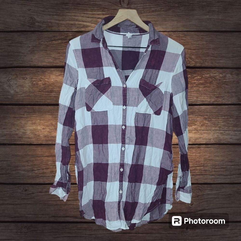 Tokyo Darling Checkered Flannel Shirt Size M